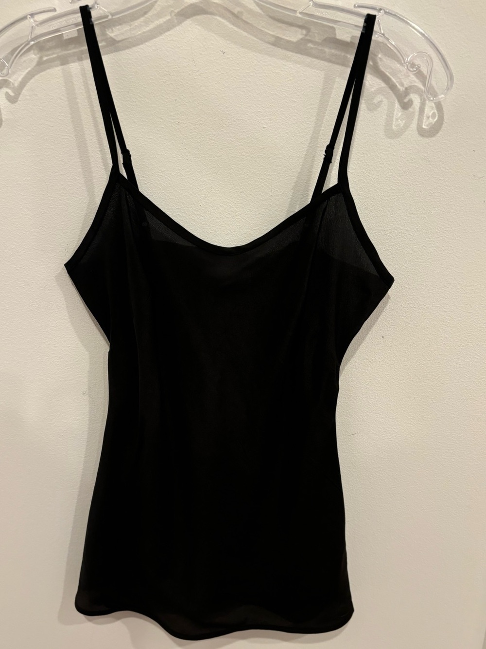 Chelsea Flower NEW Pure Silk Black Cami Adjustable Straps Womens Size XS